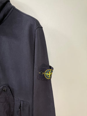 Stone Island Black 1/4 Zip Smock Jumper