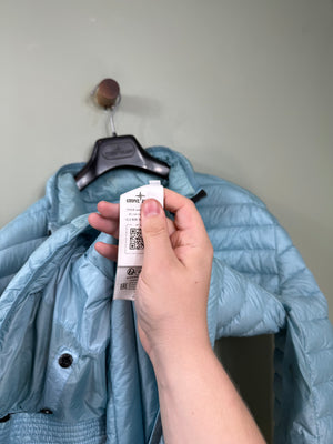 Stone Island Baby Blue Loom Woven Down Jacket