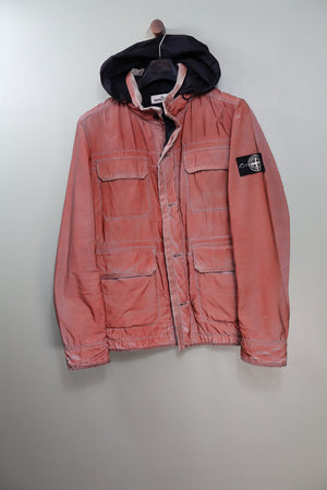 Stone Island Orange Liquid Reflective Jacket