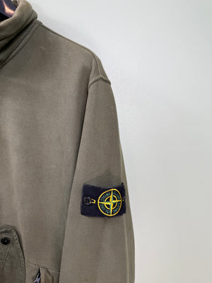 Stone Island Khaki 1/4 Zip Jumper