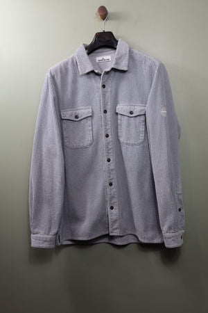 Stone Island Sky Blue Corduroy Overshirt