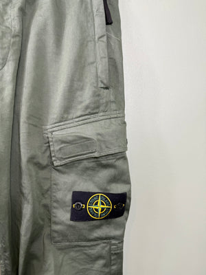 Stone Island Khaki RE-T Cargo Bottoms