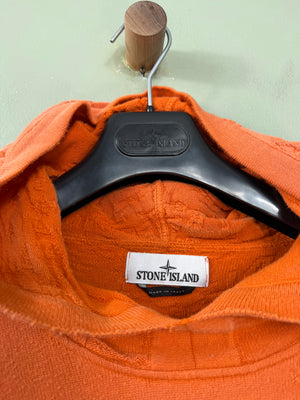 Stone Island Orange Pattern Hoodie