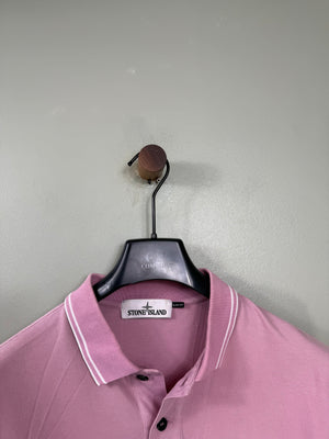 Stone Island Pink Slim Fit Polo