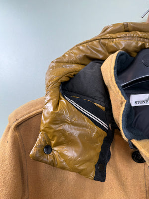 Stone Island Yellow Ice Wool Blend Jacket