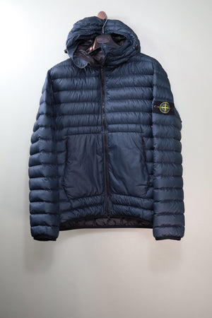 Stone Island Navy Bio-Based Ripstop Down Jacket