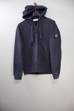 Stone Island Black Zipped Hoodie
