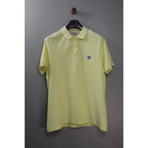 Stone Island Yellow Polo Shirt
