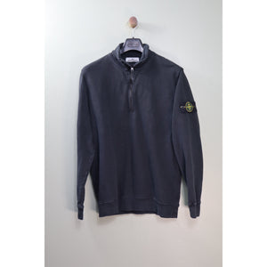 Stone Island Black 1/4 Zip Jumper