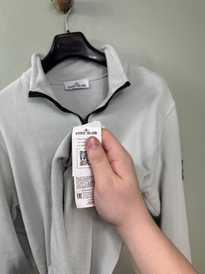 Stone Island Grey 1/4 Zip Jumper