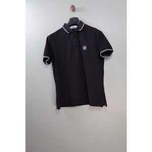 Stone Island Black Slim Fit Polo