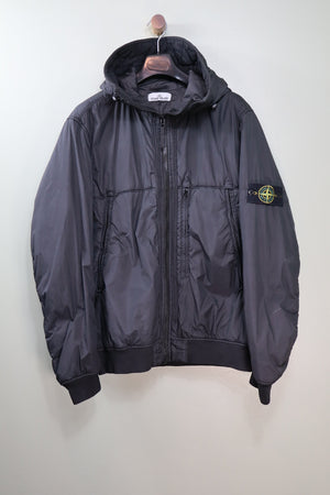 Stone Island Black Garment Dyed Crinkle Reps NY Jacket