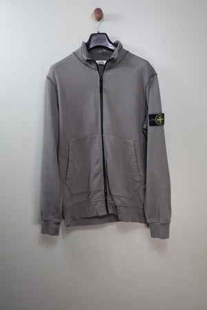 Stone Island Khaki Zipped Jumper