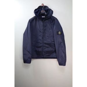 Stone Island Navy Nylon Shimmer Jacket