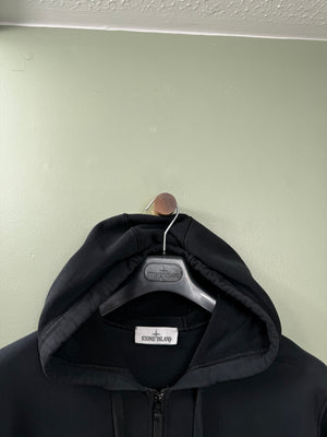 Stone Island Black Zipped Hoodie