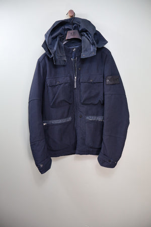 Stone Island Navy Nylon Blend Shadow Project Jacket