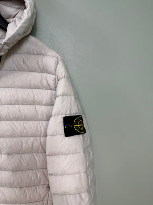 Stone Island Beige Loom Woven Down Jacket