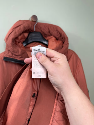 Stone Island Burnt Orange Crinkle Reps Jacket