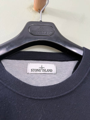 Stone Island Navy Knit Jumper