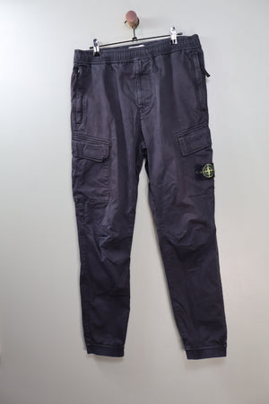 Stone Island Black RE-T Cargo Bottoms