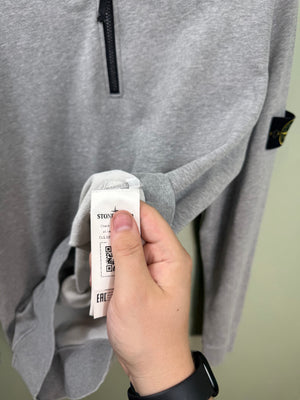 Stone Island Grey 1/4 Zip Jumper