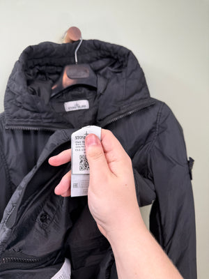 Stone Island Black Crinkle Reps Jacket