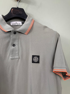 Stone Island Khaki Slim Fit Polo