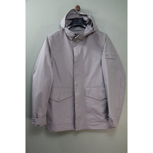 Stone Island Grey Weatherproof Cotton Canvas Ghost Jacket