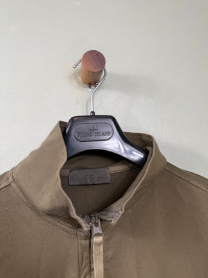 Stone Island Khaki Ghost 1/4 Zip Jumper