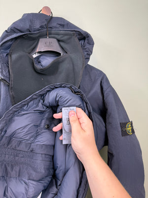 Stone Island Navy Opaque Nylon Twill Balaclava Down Jacket