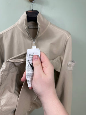 Stone Island Beige Ghost 1/4 Zip Jumper