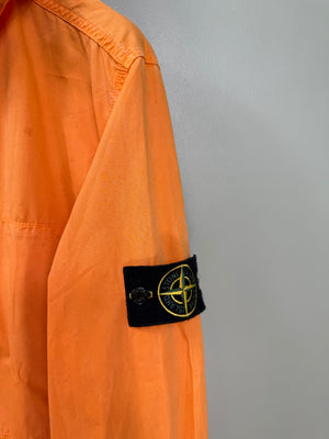 Stone Island Orange Supima Cotton Twill Jacket