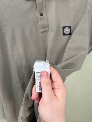 Stone Island Khaki Slim Fit Polo