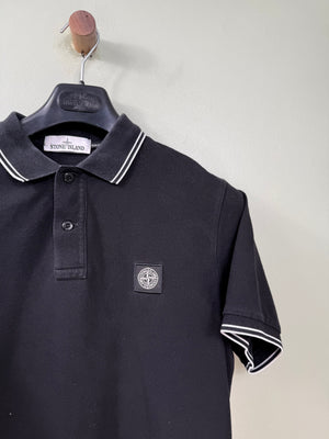 Stone Island Black Slim Fit Polo