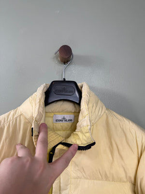 Stone Island Yellow Crinkle Reps Down Jacket