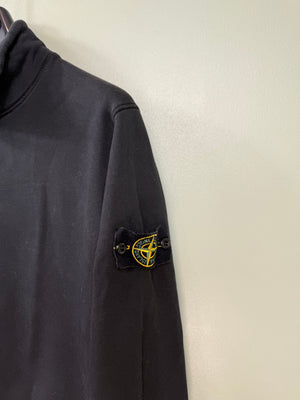 Stone Island Black 1/4 Zip Jumper