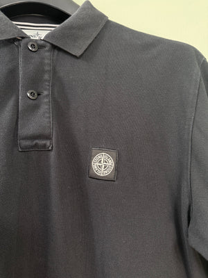 Stone Island Black RE Polo Shirt