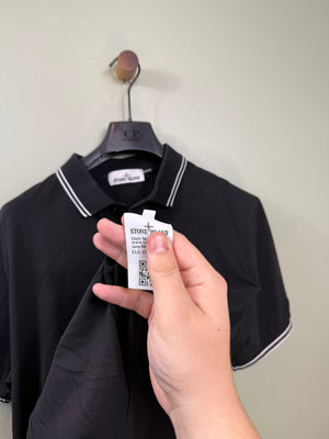 Stone Island Black Slim Fit Polo