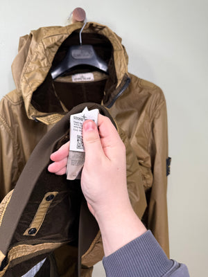 Stone Island Khaki Lamy Flock Jacket
