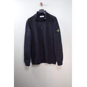 Stone Island Black 1/4 Zip Jumper