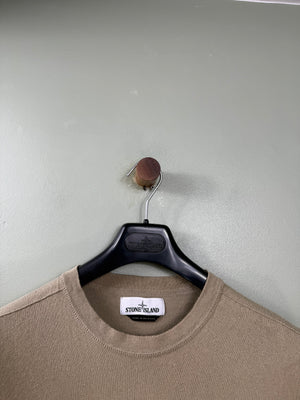 Stone Island Khaki Knit Jumper