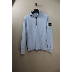 Stone Island Baby Blue 1/4 Zip Jumper