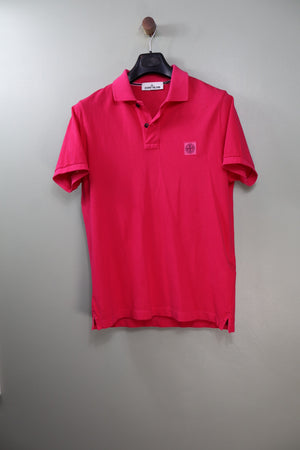 Stone Island Hot Pink Slim Fit Polo
