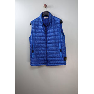 Stone Island Blue Garment Dyed Down Gilet