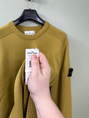 Stone Island Yellow Knit Jumper
