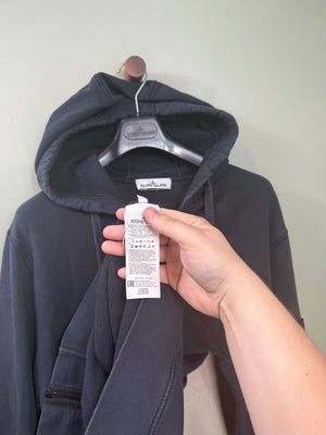 Stone Island Navy Zipped Hoodie