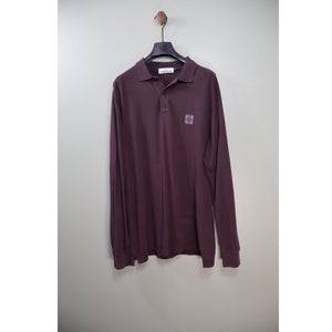 Stone Island Burgundy Regular Fit Polo