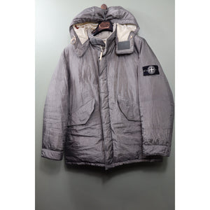 Stone Island Grey Pure Metal Shell Down Jacket
