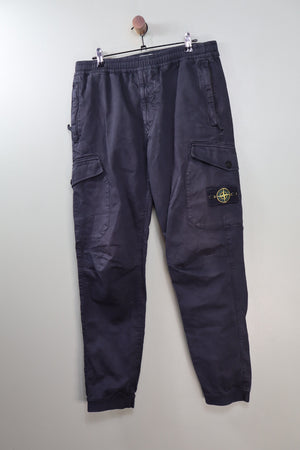 Stone Island Black RE-T Cargo Bottoms