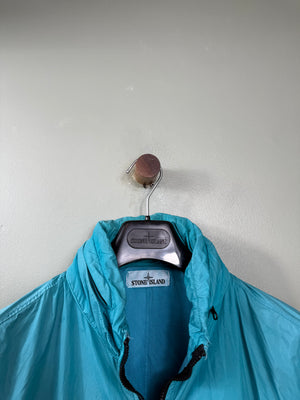 Stone Island Aqua Blue Crinkle Reps Jacket